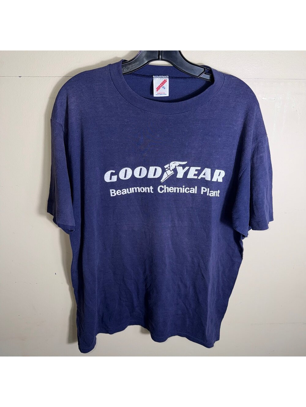 Vintage Goodyear Beaumont Chemical Plant Jerzees USA Made Mens XL Single Stitch
